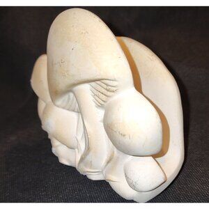 New Old Stock Vintage Groovy Retro Kitsch Ceramic Mushroom Napkin Mail Holder Ne